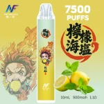 INF-鬼滅之刃聯名-一次性電子煙-檸檬海鹽 一次性電子煙|INF 無限 × 鬼滅之刃 聯名款|7500口 -海鹽檸檬口味