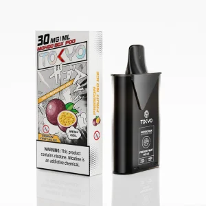 替換式煙彈｜TOKYO MOHOO BOX 東京魔盒｜10000口 12mL 1.0Ω鋼網棉芯 百香果（無涼）