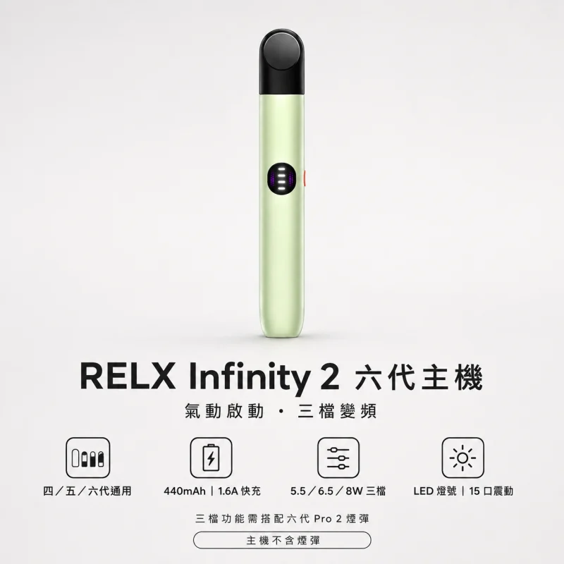 換彈式主機｜RELX 悅刻 Infinity 2 六代主機 產品圖片